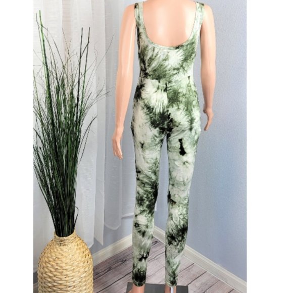 Tie Dye Unitard Jumpsuit - Picture 2 of 5